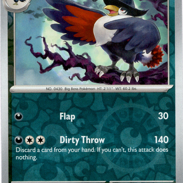Honchkrow - 132/193 - Paldea Evolved - Reverse Holo Card Cavern Trading Cards, LLC Honchkrow - 132/193 - Paldea Evolved - Reverse Holo Card Cavern Trading Cards, LLC