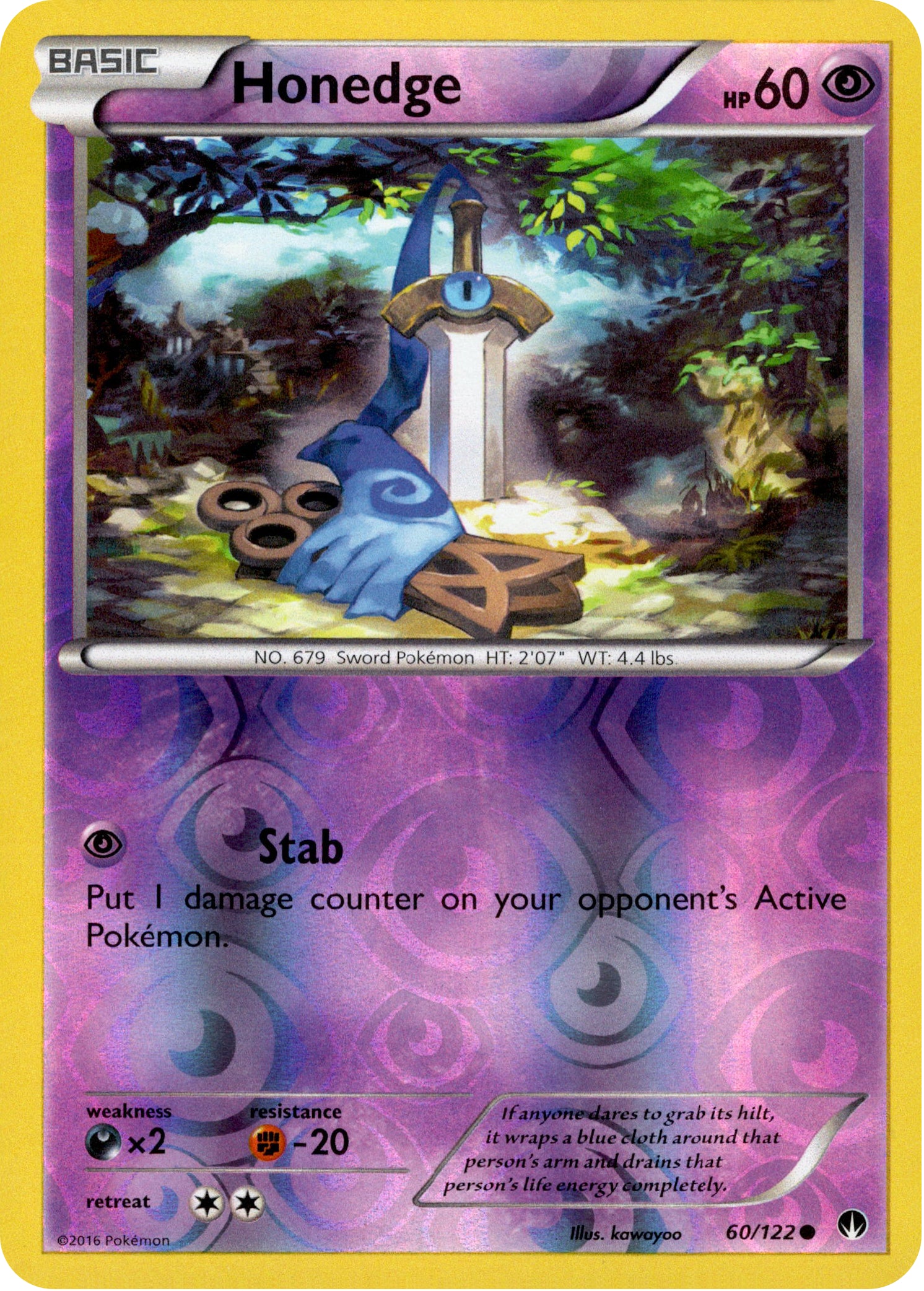 Honedge - 60/122 - BREAKpoint - Reverse Holo - Card Cavern