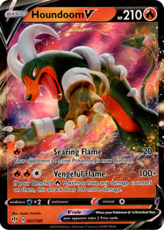 Houndoom V - 21/189 - Darkness Ablaze - Holo - Card Cavern