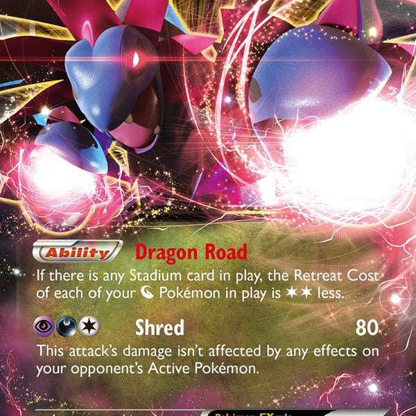 Hydreigon EX - 62/108 - Roaring Skies - Holo Card Cavern Trading Cards, LLC Hydreigon EX - 62/108 - Roaring Skies - Holo Card Cavern Trading Cards, LLC