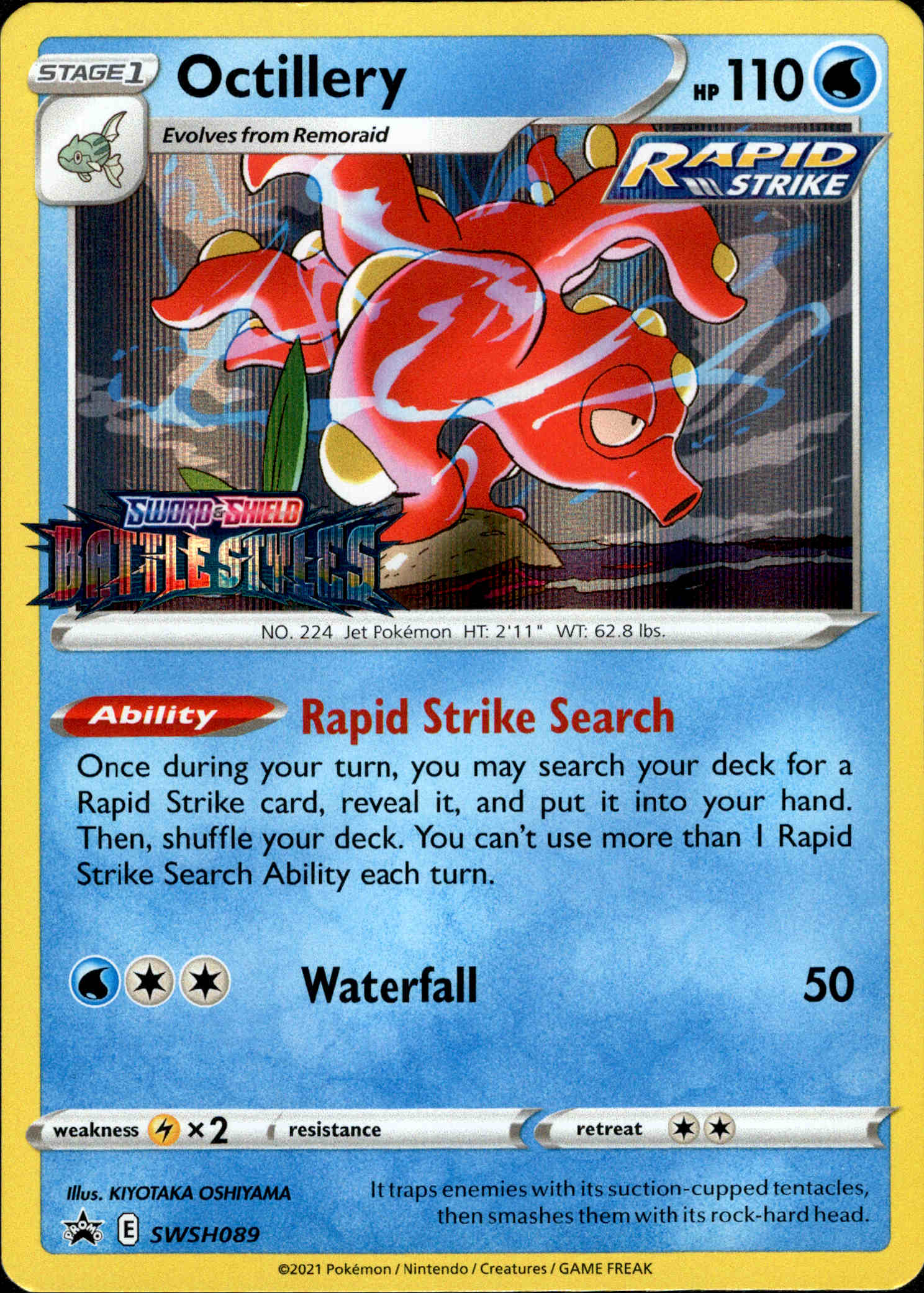 Octillery Prerelease - SWSH089 - Sword & Shield Promo - Card Cavern