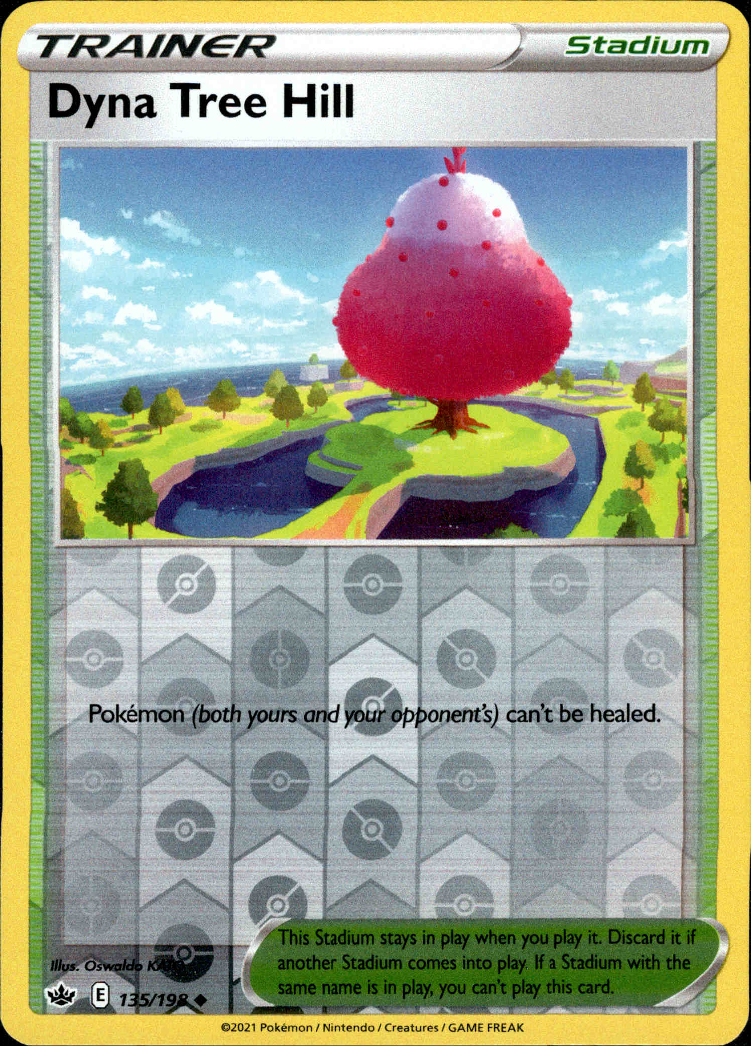 Dyna Tree Hill - 135/198 - Chilling Reign - Reverse Holo - Card Cavern