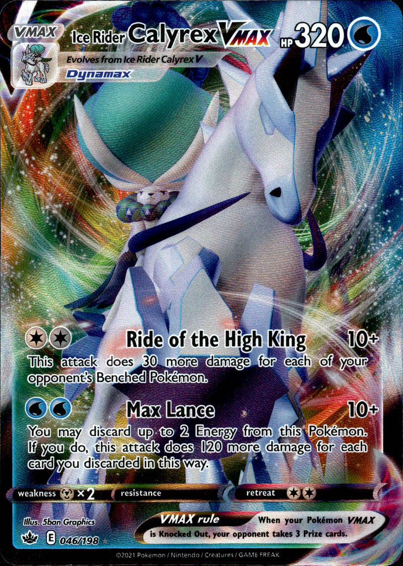 ice rider calyrex vmax pokemon card value 2021 SWSH Chilling Reign Alt Art #203 CGC 9 MINT on Fanatics Collect If you do Ice Rider Calyrex - Vmax