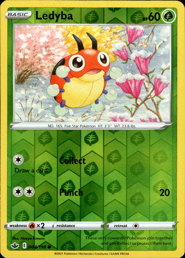 Ledyba - 004/198 - Chilling Reign - Reverse Holo - Card Cavern