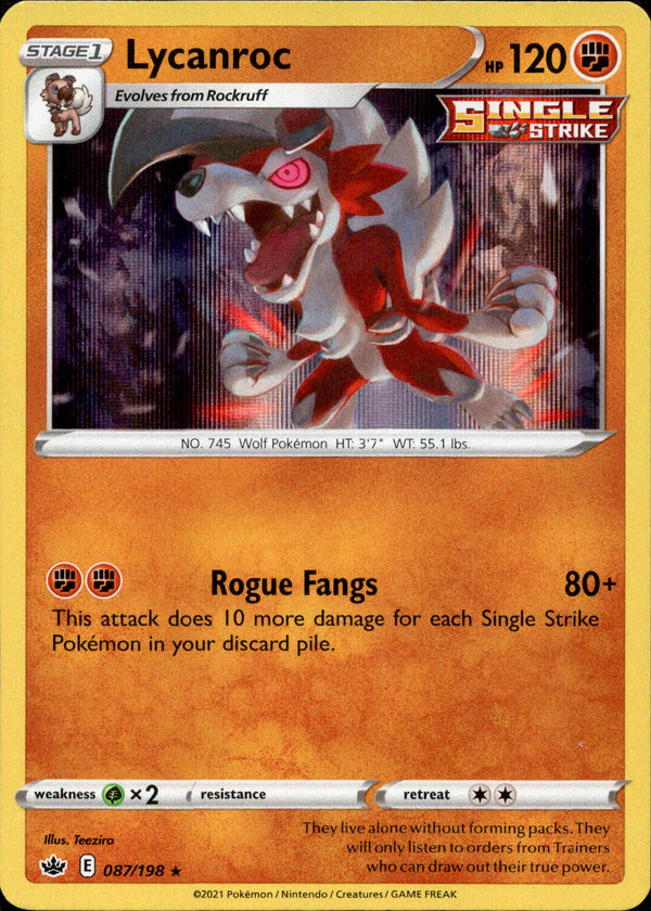 Lycanroc - 087/198 - Chilling Reign - Holo - Card Cavern