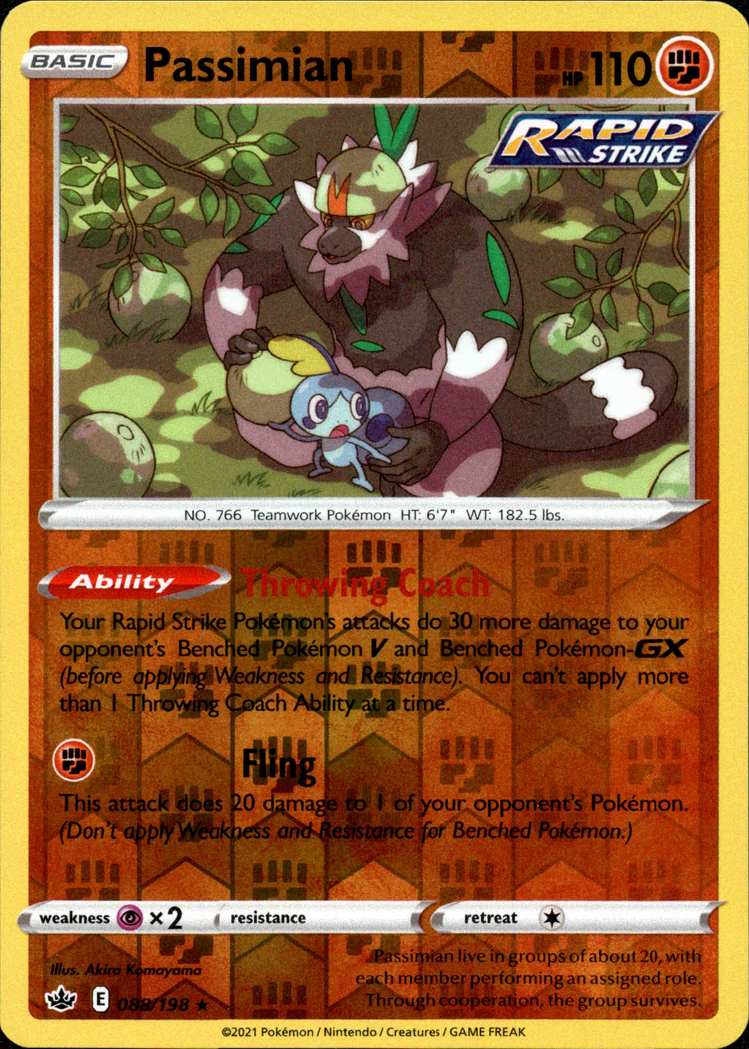 Passimian - 088/198 - Chilling Reign - Reverse Holo - Card Cavern
