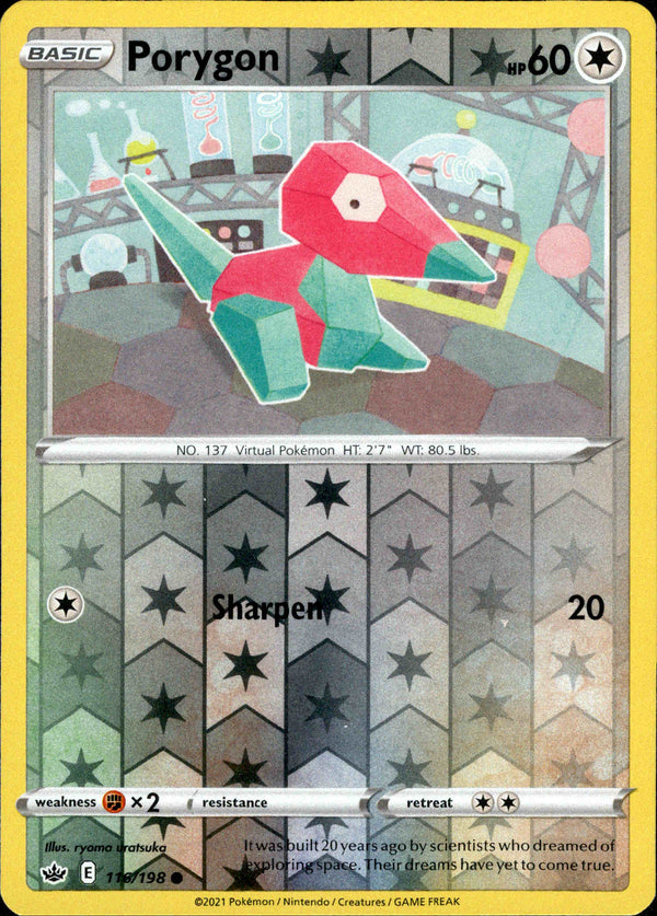 Porygon - 116/198 - Chilling Reign - Reverse Holo - Card Cavern