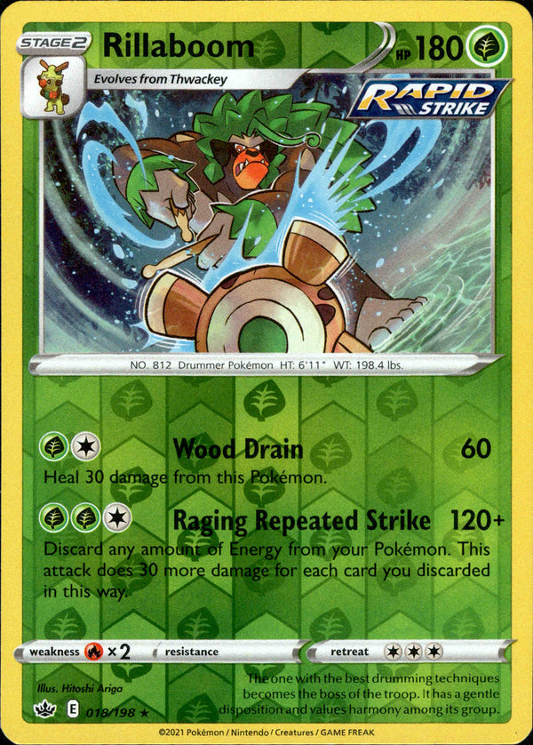 Pokemon Card - Abomasnow 010/198 Reverse Holo Rare - Chilling Reign - NM/M  Condition