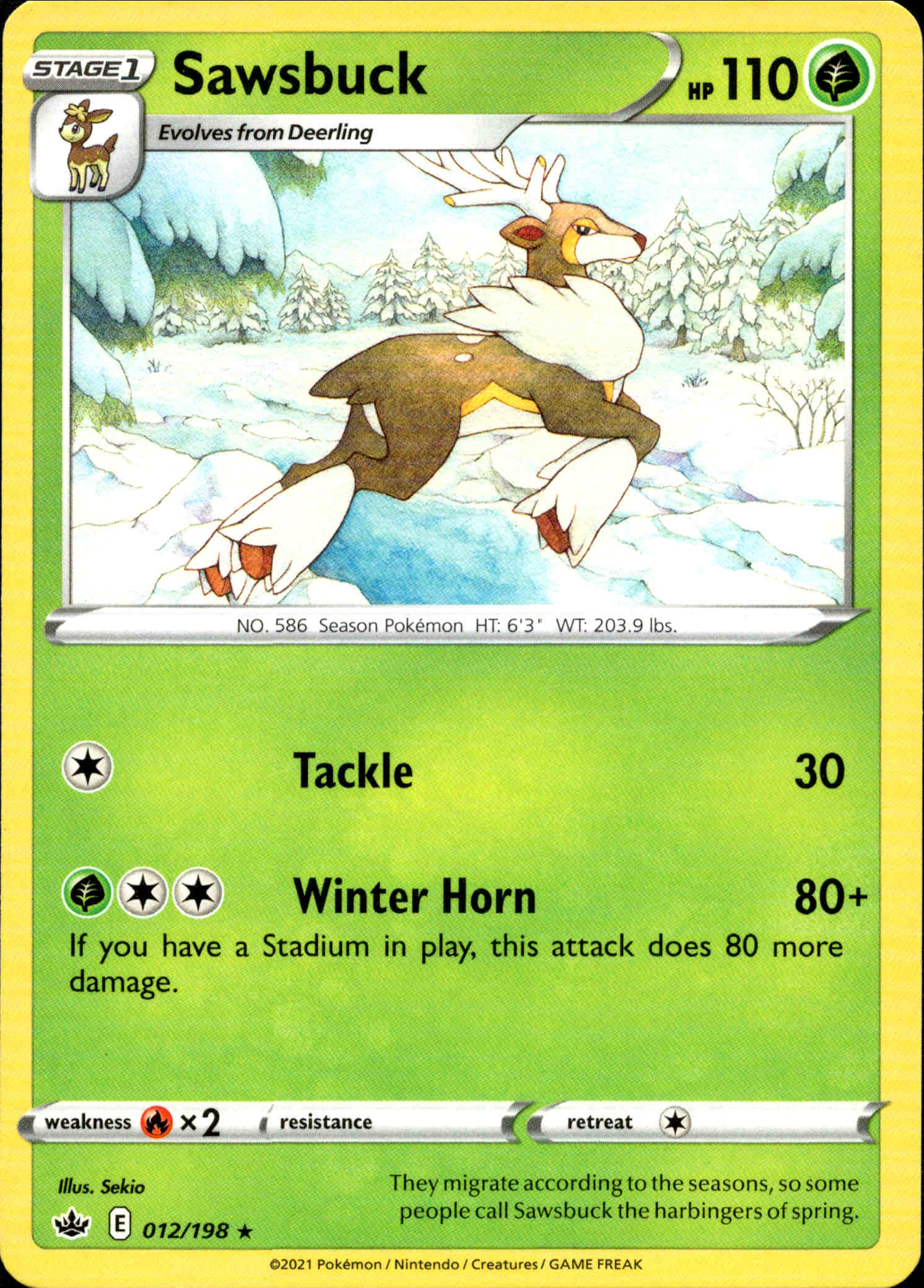 Sawsbuck - 012/198 - Chilling Reign - Card Cavern