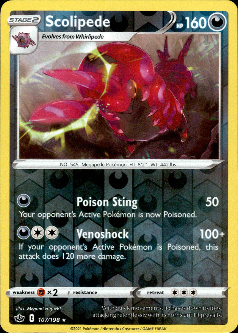 pokemon scolipede card Scolipede - 58/147