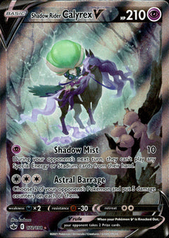 Shadow Rider Calyrex V Alternate Art - 172/198 - Chilling Reign - Holo - Card Cavern