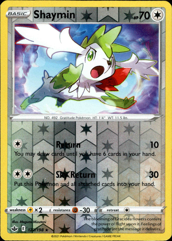 Shaymin - 123/198 - Chilling Reign - Reverse Holo - Card Cavern