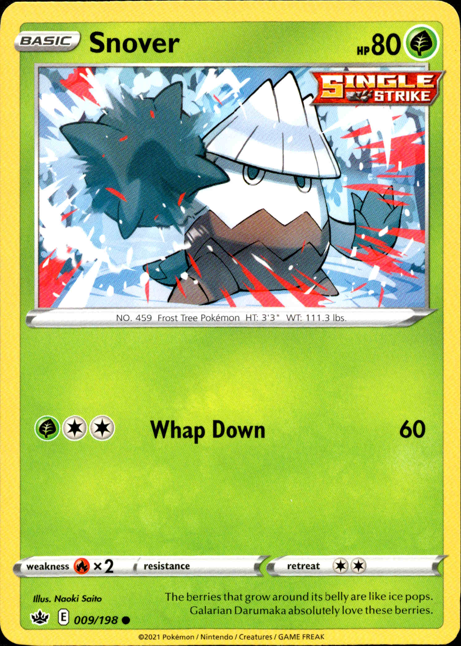 Snover - 009/198 - Chilling Reign - Card Cavern