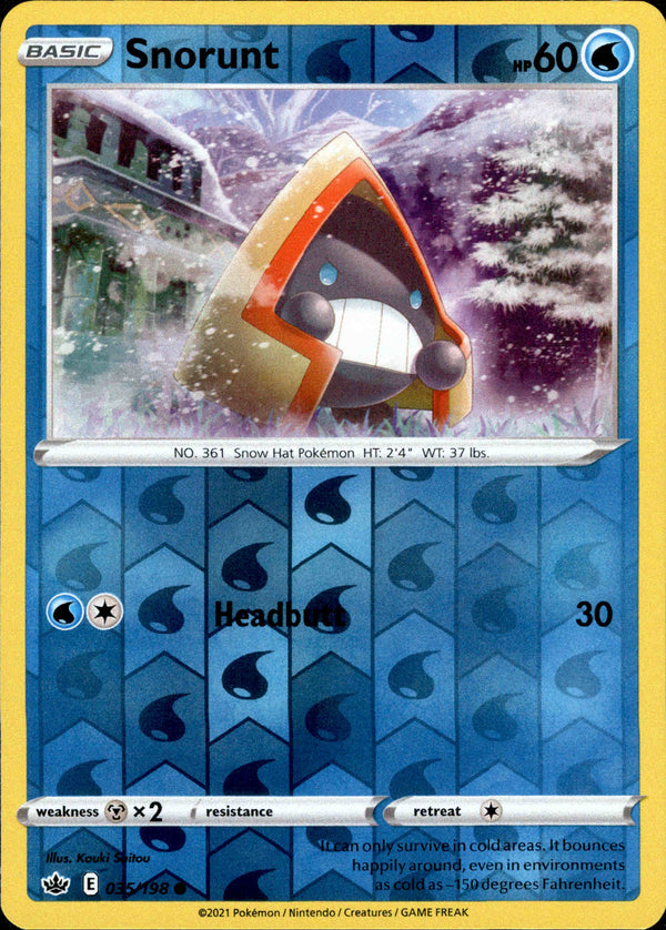 Snorunt - 035/198 - Chilling Reign - Reverse Holo - Card Cavern