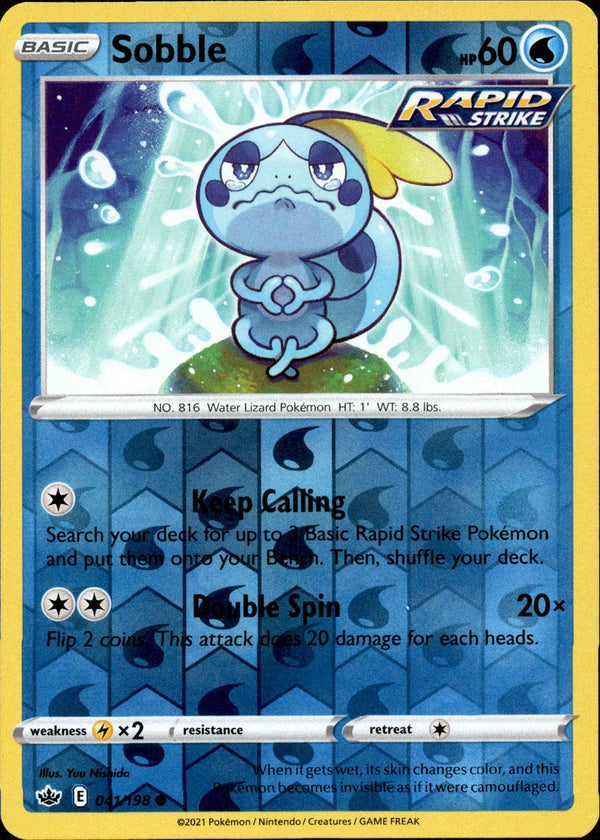 Sobble - 041/198 - Chilling Reign - Reverse Holo - Card Cavern
