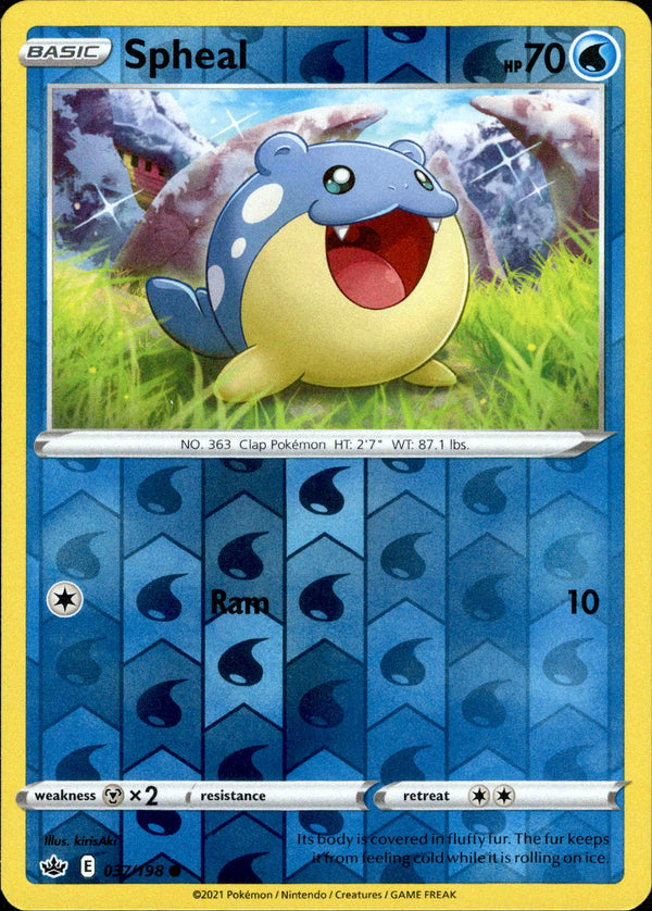 Spheal - 037/198 - Chilling Reign - Reverse Holo - Card Cavern