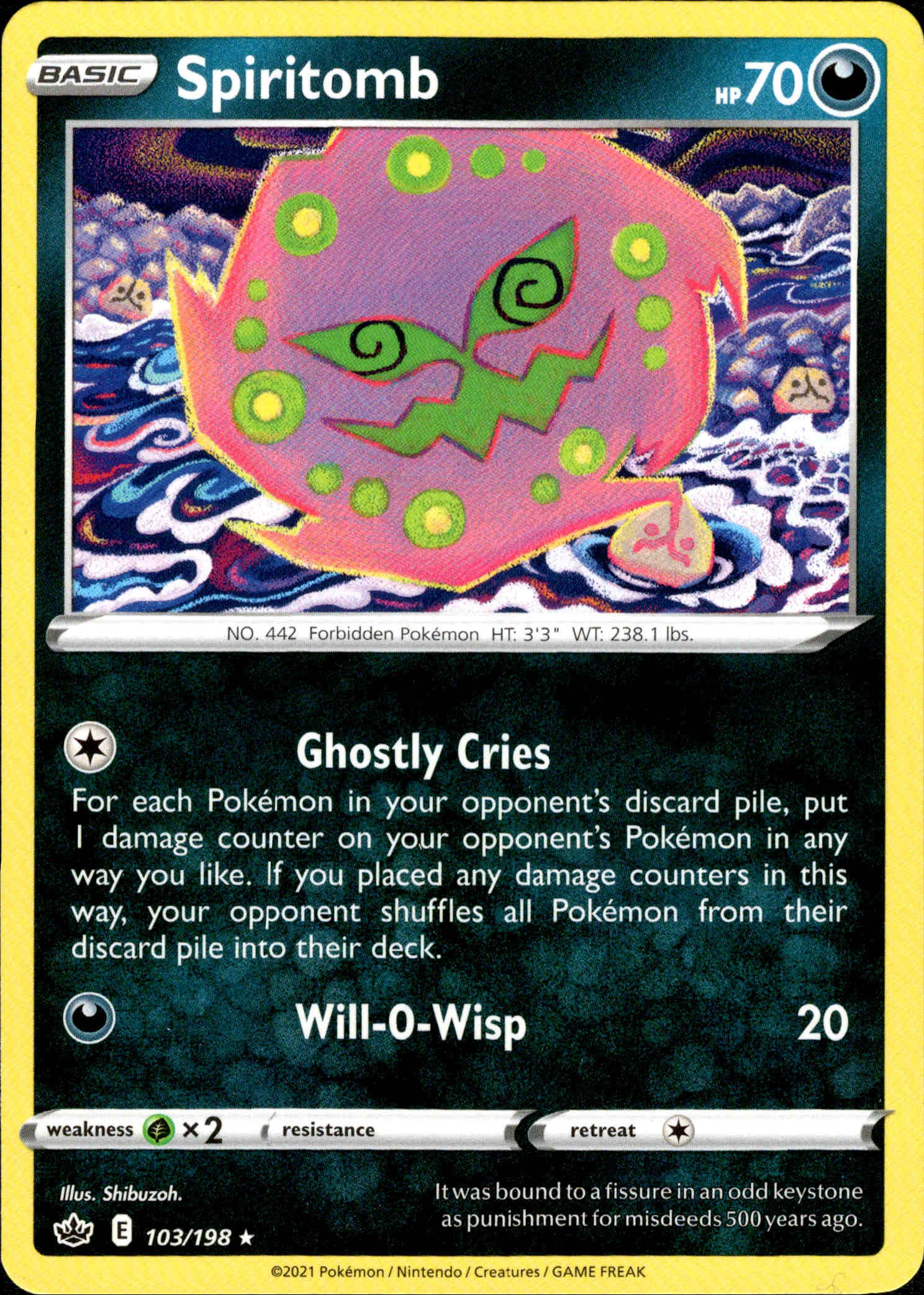 Spiritomb - 103/198 - Chilling Reign - Card Cavern