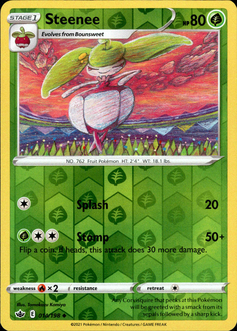 steenee pokemon card Steenee - 014/198 - Chilling Reign