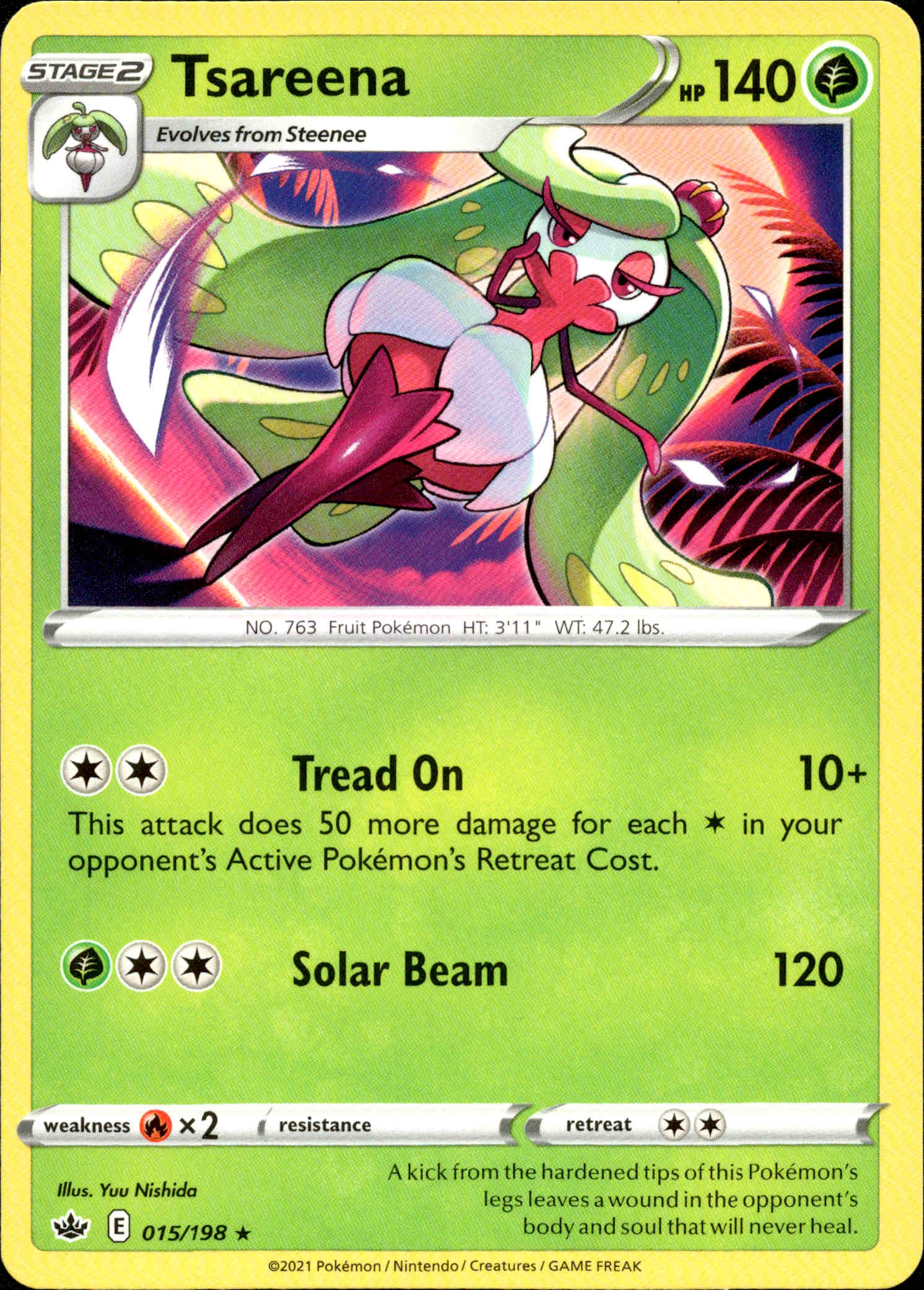 Tsareena - 015/198 - Chilling Reign - Card Cavern