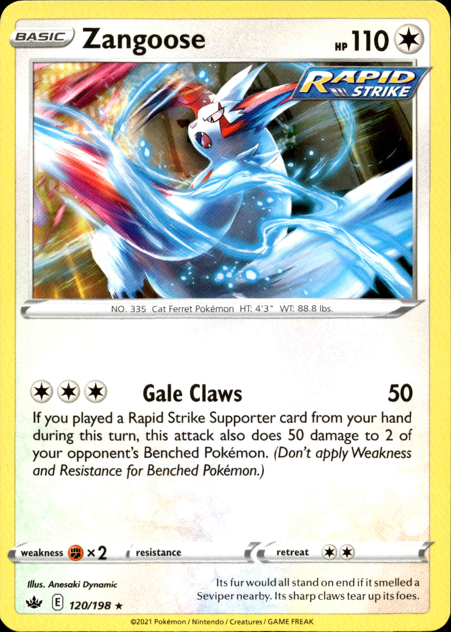 Zangoose - 120/198 - Chilling Reign - Card Cavern