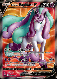 Galarian Rapidash V Full Art - 167/198 - Chilling Reign - Holo - Card Cavern