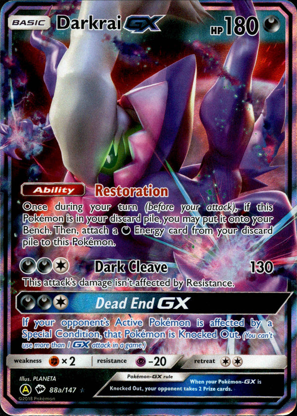 Pokemon Diamond & Pearl Ultra Rare Promo Card - Darkrai LV.X DP19