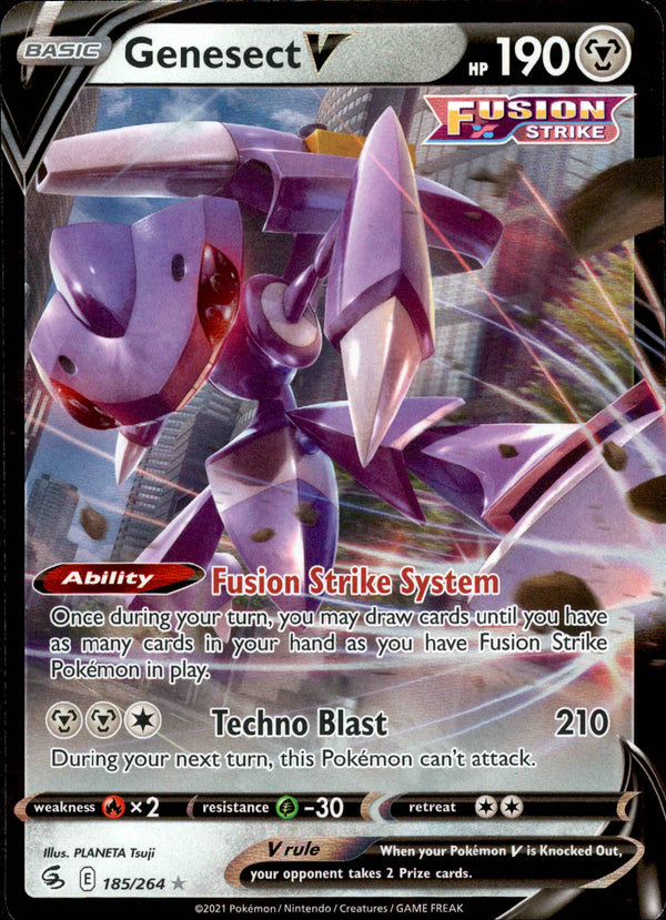 Genesect V - 185/264 - Fusion Strike - Holo - Card Cavern