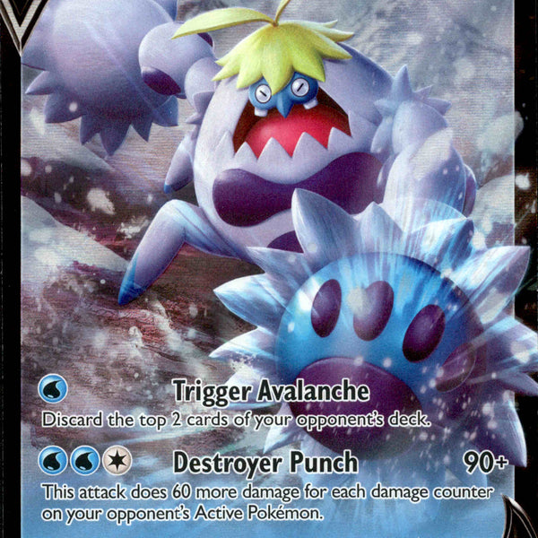 Crabominable V - 076/264 - Fusion Strike - Holo Card Cavern Trading Cards, LLC Crabominable V - 076/264 - Fusion Strike - Holo Card Cavern Trading Cards, LLC
