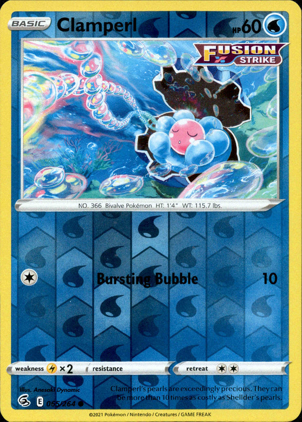 Clamperl - 065/264 - Fusion Strike - Reverse Holo - Card Cavern