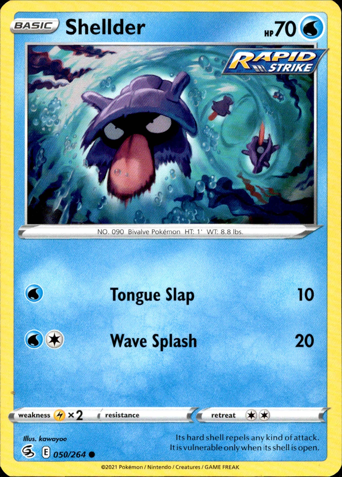 Shellder - 050/264 - Fusion Strike - Card Cavern