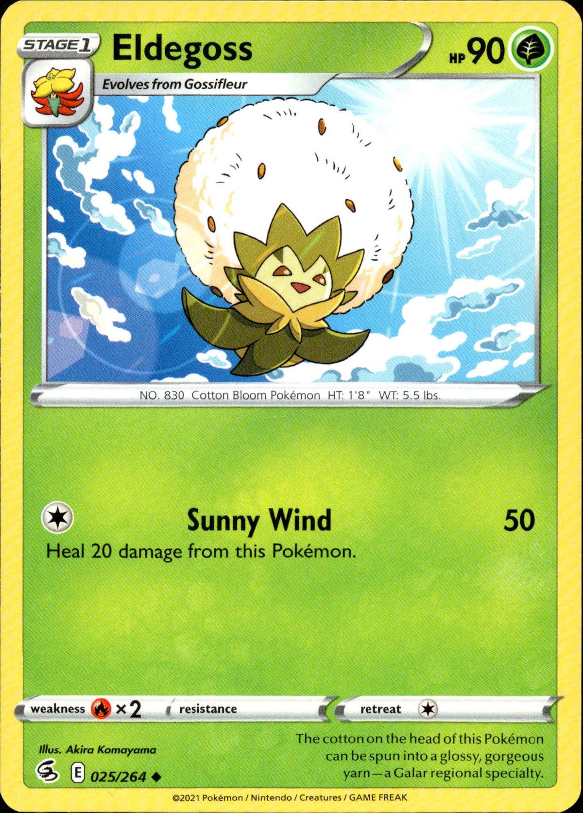 Eldegoss - 025/264 - Fusion Strike - Card Cavern