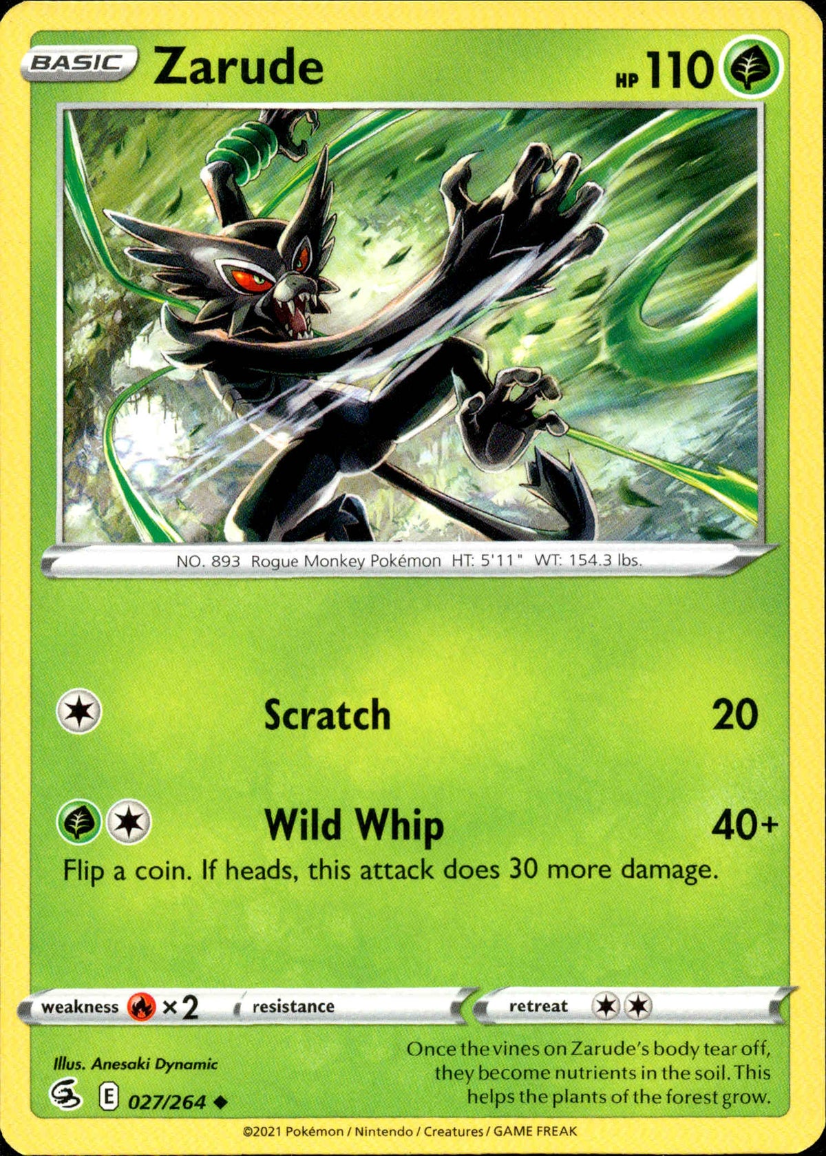 Zarude - 027/264 - Fusion Strike - Card Cavern