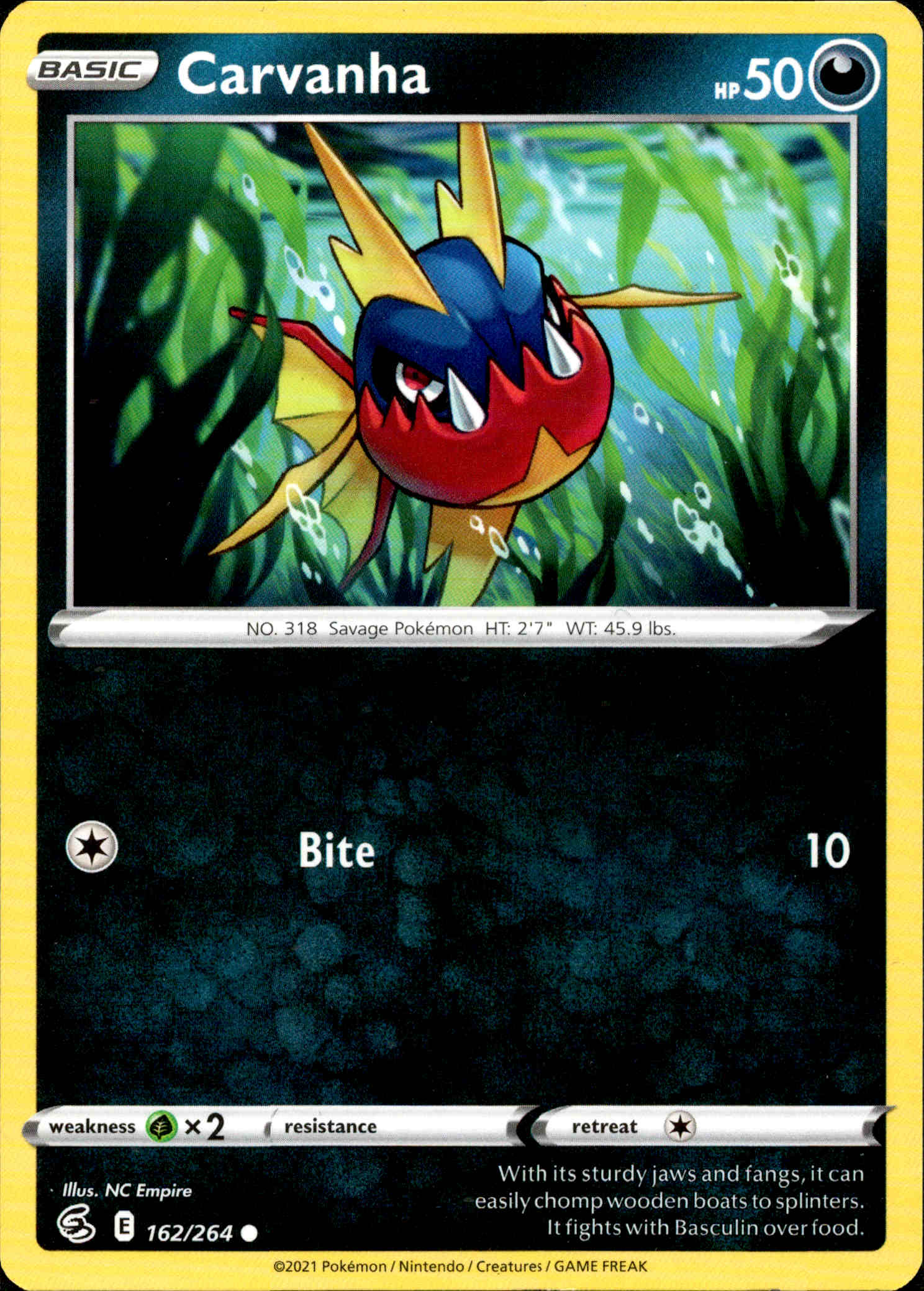 Carvanha - 162/264 - Fusion Strike - Card Cavern