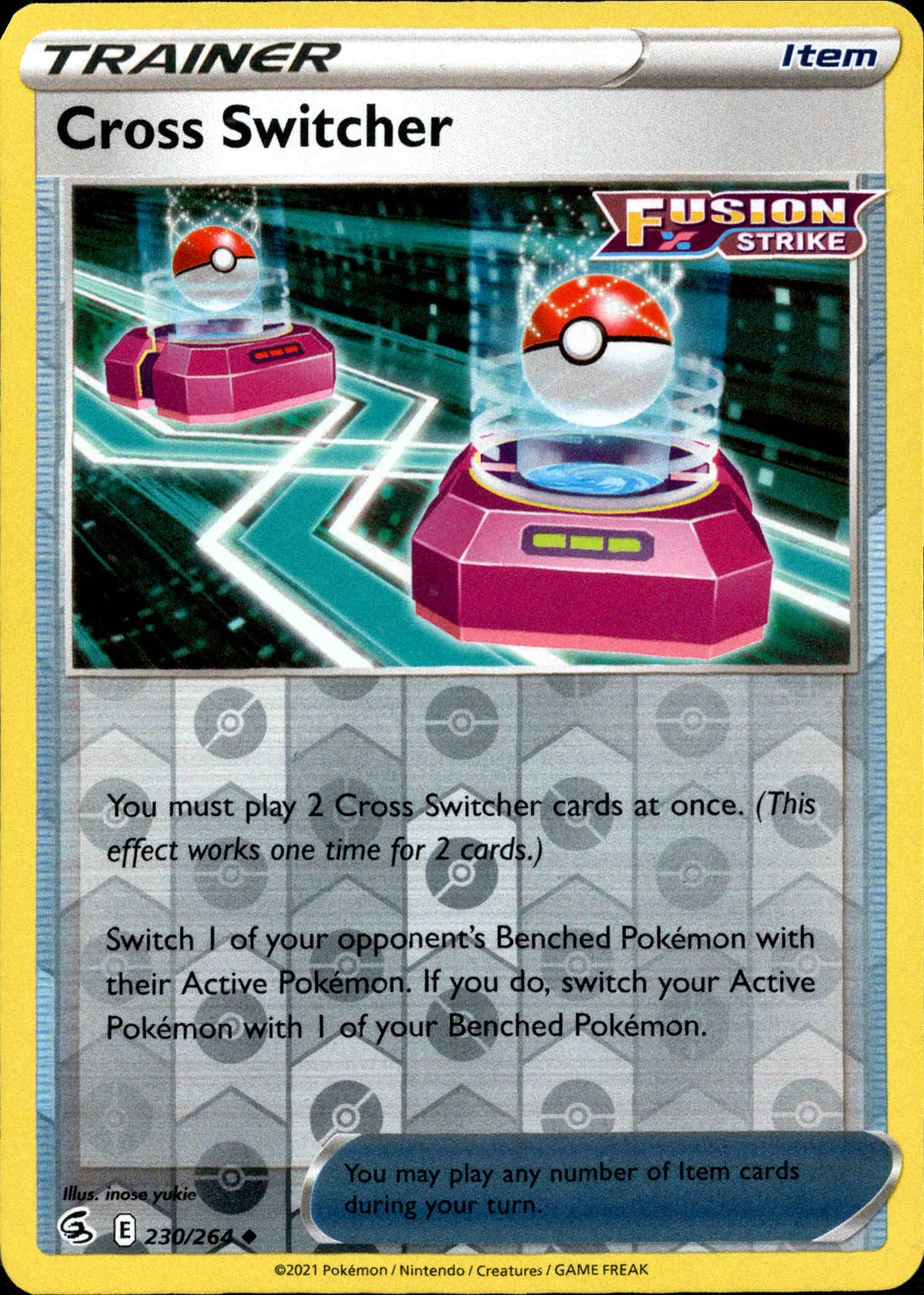 Cross Switcher - 230/264 - Fusion Strike - Reverse Holo - Card Cavern