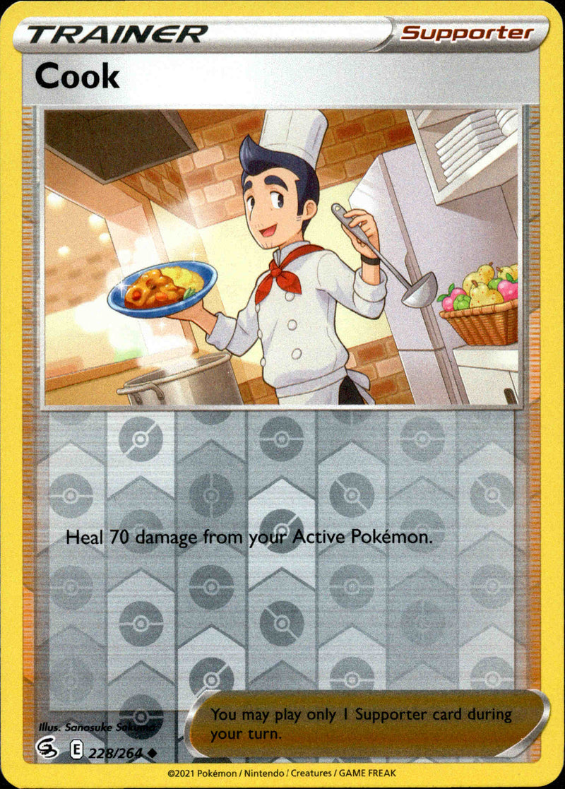 Cook - 228/264 - Fusion Strike - Reverse Holo - Card Cavern