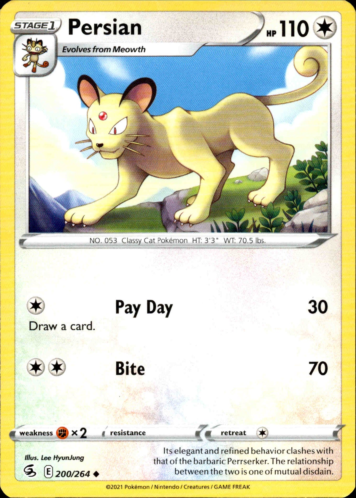 Persian - 200/264 - Fusion Strike - Card Cavern