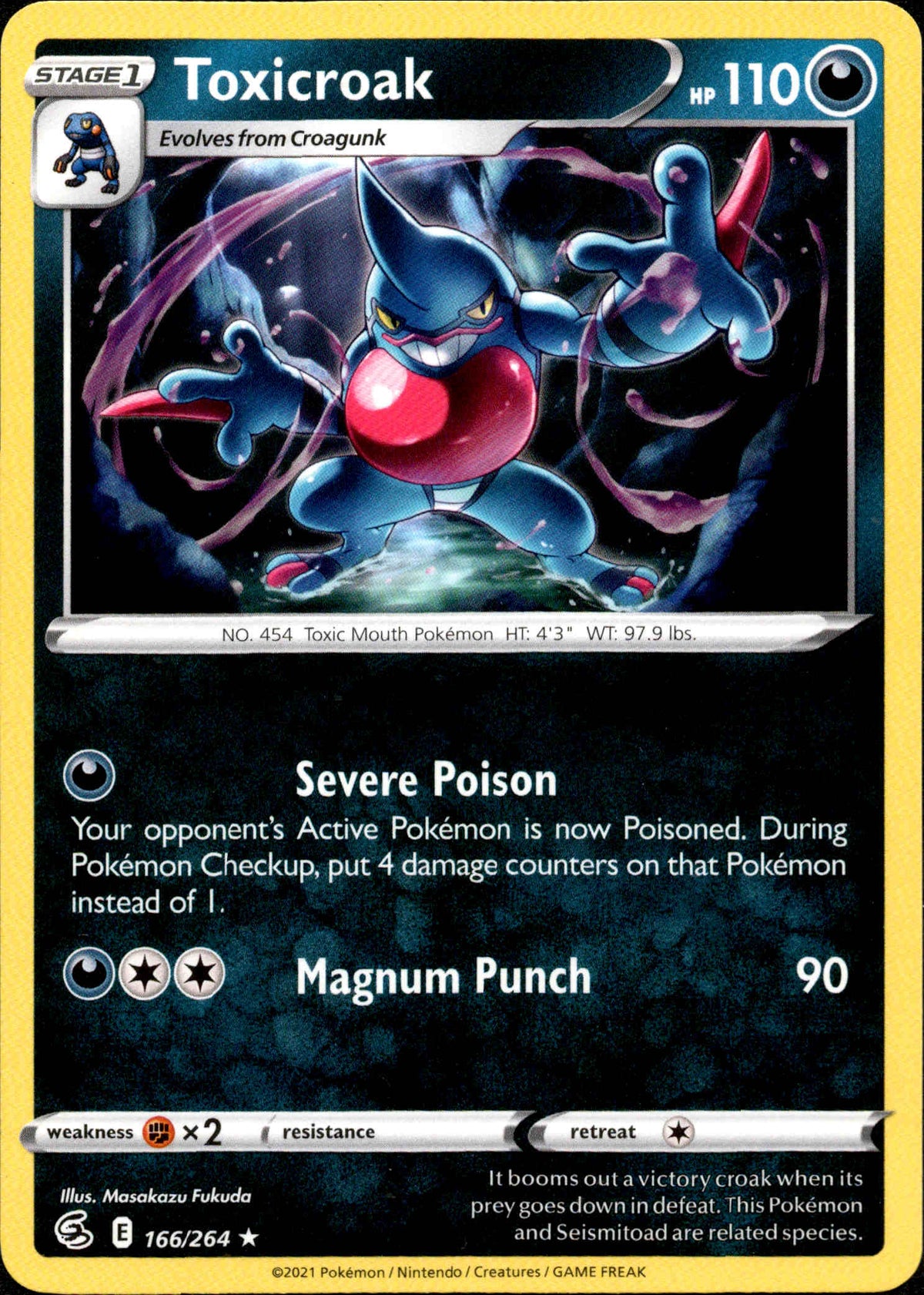 Toxicroak - 166/264 - Fusion Strike - Card Cavern