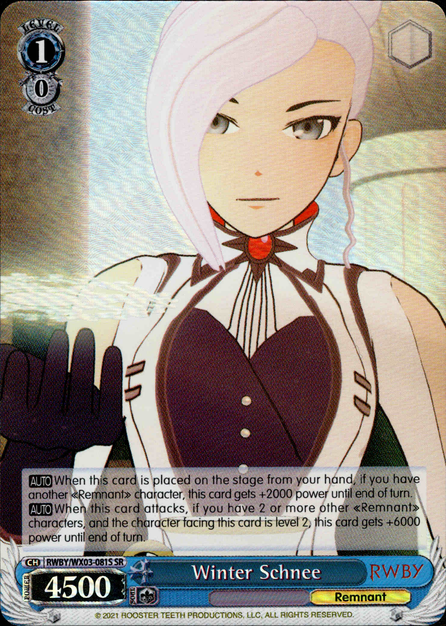 Winter Schnee - RWBY/WX03-081S - RWBY - Card Cavern