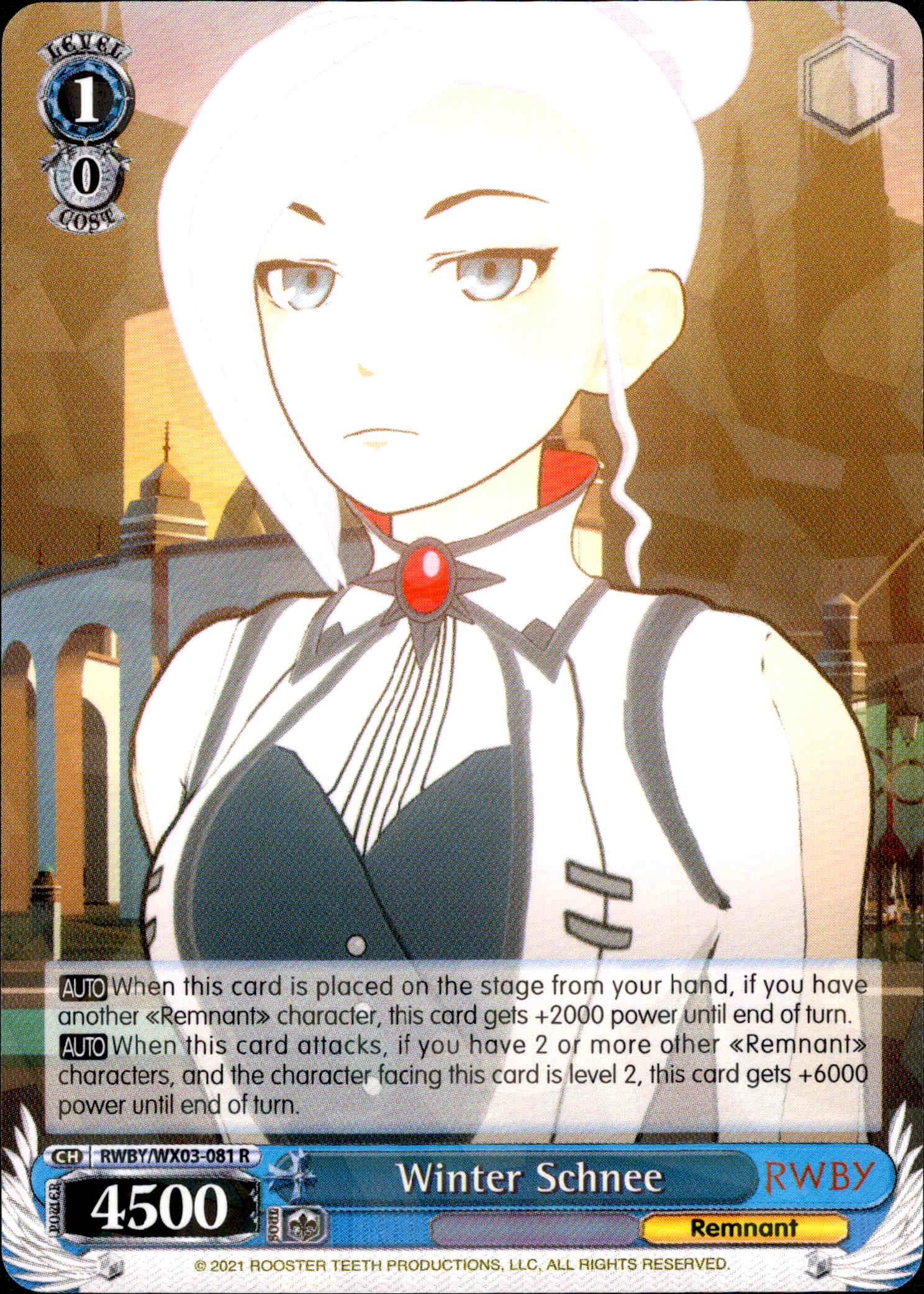Winter Schnee - RWBY/WX03-081 - RWBY - Card Cavern