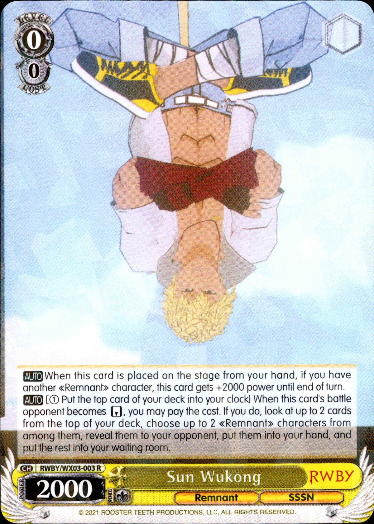 Sun Wukong - RWBY/WX03-003 - RWBY - Card Cavern