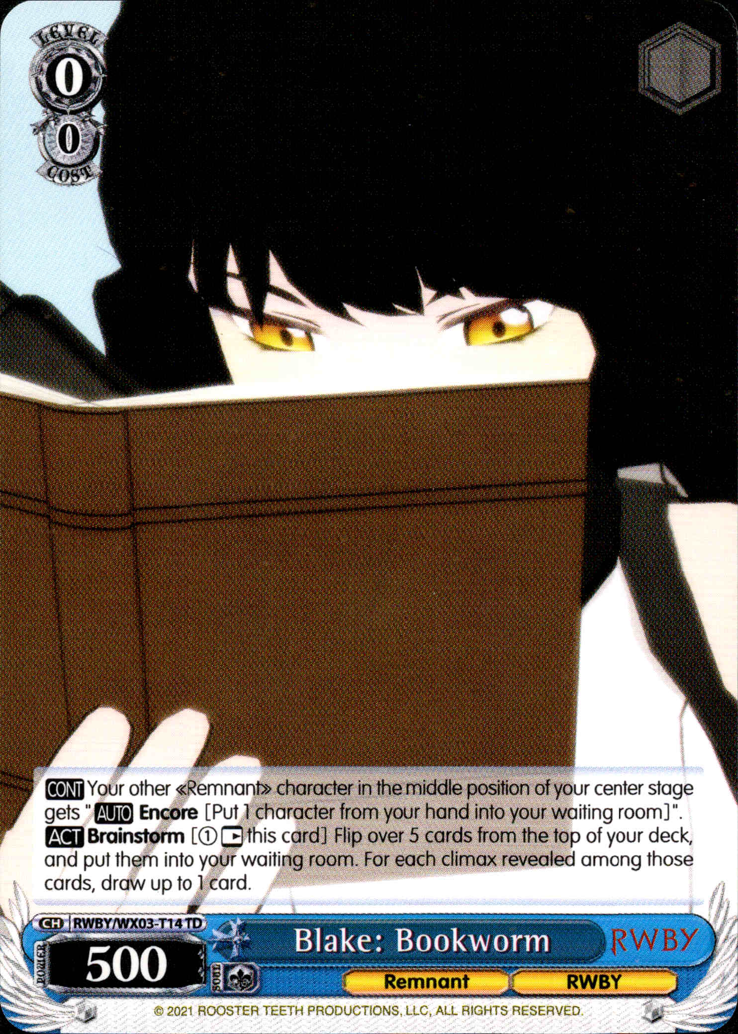 Blake: Bookworm - RWBY/WX03-T14 - RWBY - Card Cavern