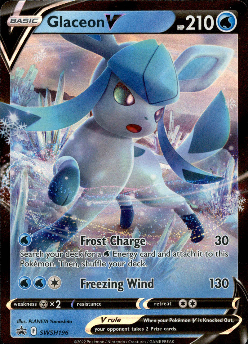 Glaceon V - SWSH196 - Sword & Shield Promo Card Cavern Trading Cards, LLC Glaceon V - SWSH196 - Sword & Shield Promo Card Cavern Trading Cards, LLC