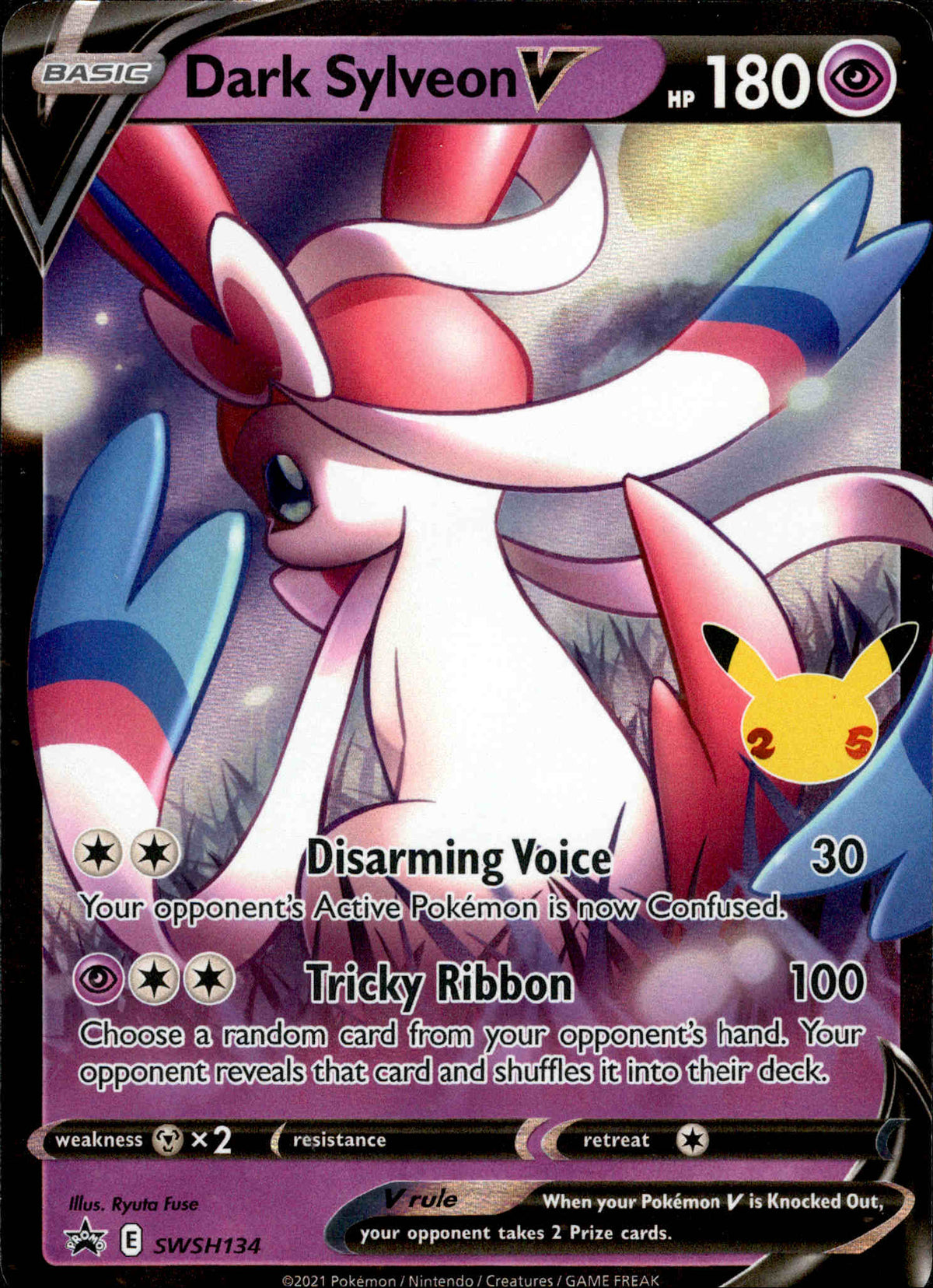 Dark Sylveon V - SWSH134 - Sword & Shield Promo - Card Cavern
