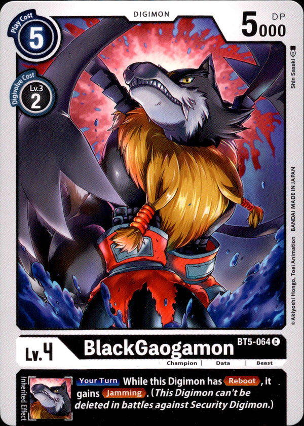 BlackGaogamon - BT5-064 - Battle Of Omni - Card Cavern