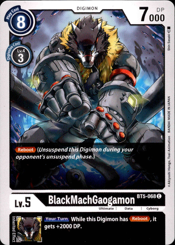 BlackMachGaogamon - BT5-068 - Battle Of Omni - Card Cavern