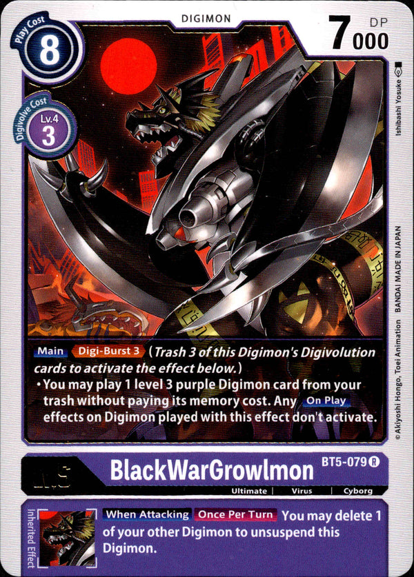 BlackWarGrowlmon - BT5-079 - Battle Of Omni - Card Cavern