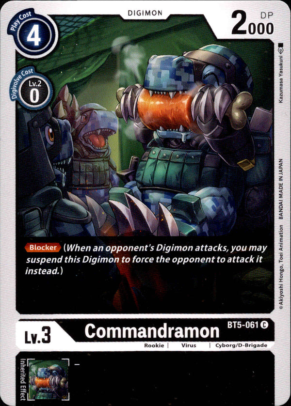 Commandramon - BT5-061 - Battle Of Omni - Card Cavern