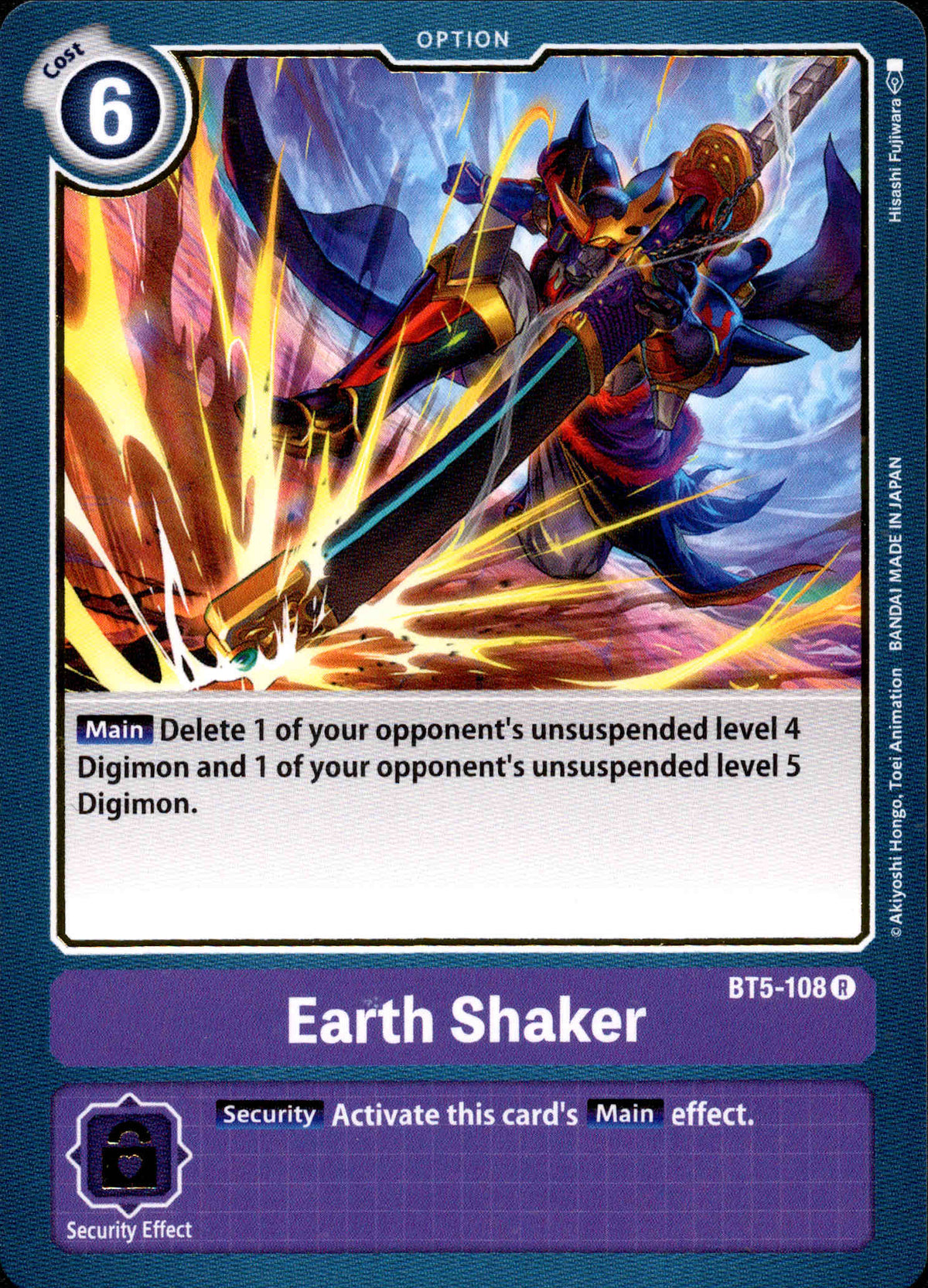 Earth Shaker - BT5-108 - Battle Of Omni - Card Cavern