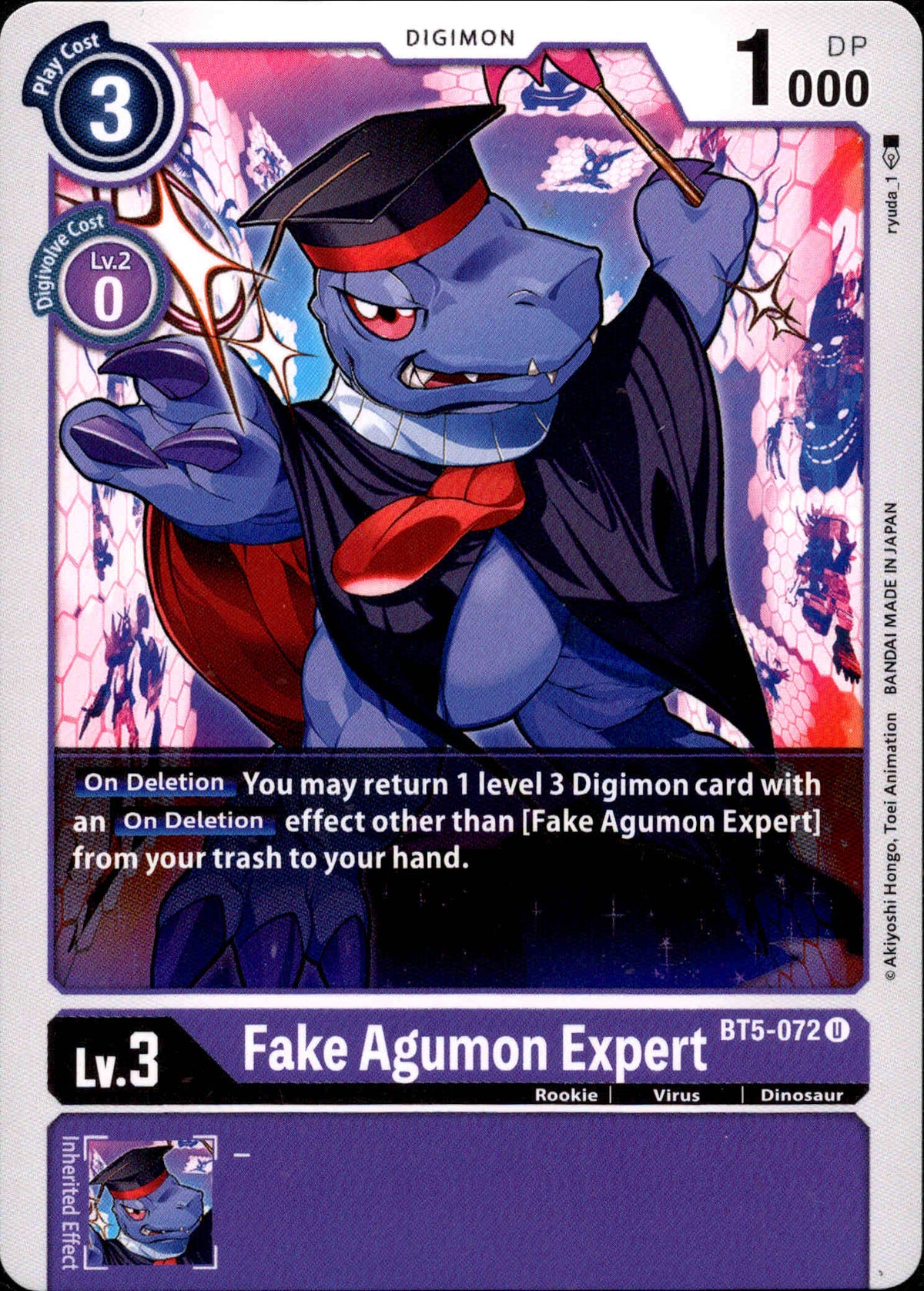 Fake Agumon Expert - BT5-072 - Battle Of Omni - Card Cavern