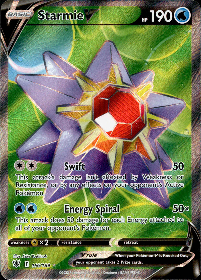 starmie v pokemon card value Starmie V Full Art - 166/189 - Astral Radiance